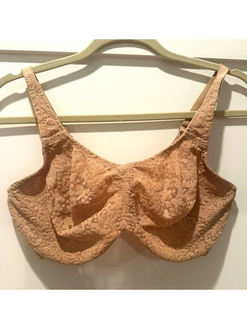 Wacoal Awareness Beige Floral Lace Underwired Full Coverage Bra 30DD 65547
